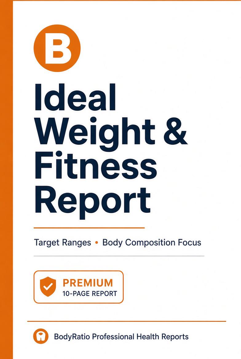 Ideal Weight and Fitness Report cover