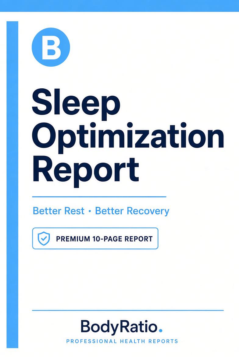 Sleep Optimization Report cover